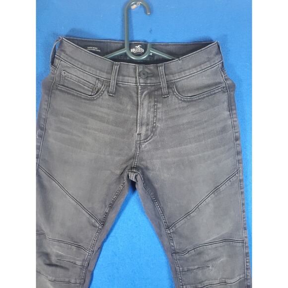 Hollister Women's Black Denim Jeans Size 28 Super Skinny Exteme Strech - Picture 2 of 16